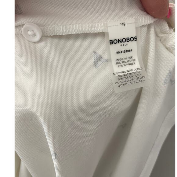 Bonobos Golf Performance White Martini & Olive Slim Fit Polo Size XL - Picture 9 of 10